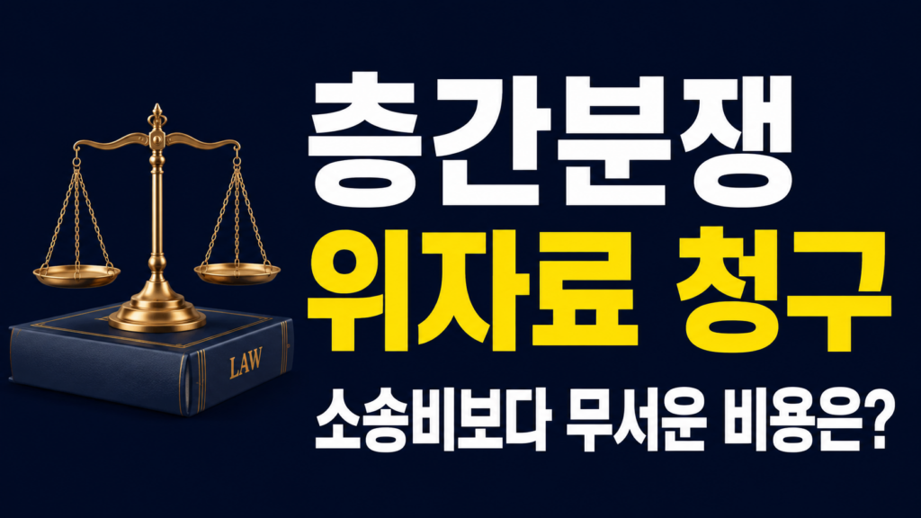 층간분쟁 위자료 청구 비용과 증거 부족 대응 기준